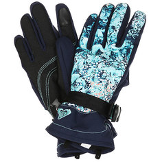 Перчатки женские Roxy Jetty Gloves Aruba Blue Kaleidos