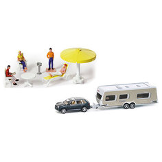 SIKU 2542 Джип с прицепом "дом на колесах" 1:55