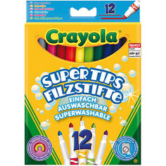 Набор из 12 смываемых фломастеров, Crayola