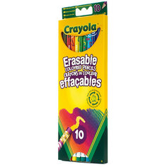 Цветные карандаши (10 шт) с корректорами, Crayola