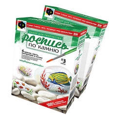 Роспись по камню "Подводные тропики", Фантазер