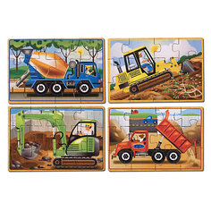 Деревянные пазлы "Строительство", Melissa &amp; Doug