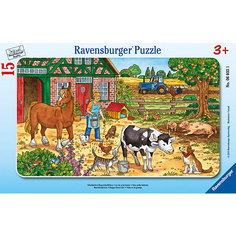 Пазл "Жизнь на ферме", 15 деталей, Ravensburger