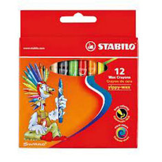 STABILO Набор восковых мелков Yippy-wax, 12цв.