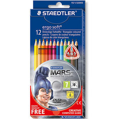 Цветные карандаши Ergosoft, 12 цв. Staedtler