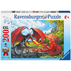 Пазл «Битва драконов» XXL 200 деталей, Ravensburger