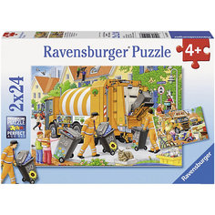 Пазл «Вывоз мусора», 2х24 деталей, Ravensburger