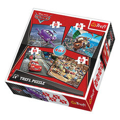 Набор пазлов "Тачки", 35*48*54*70 деталей, Trefl