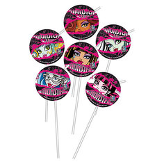 Соломка для напитков "Школа Монстров", 6 шт. Procos