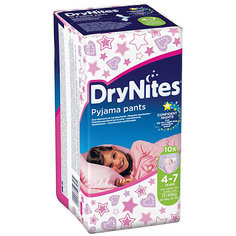 Трусики Huggies DryNites для девочек 4-7 лет, 17-30 кг, 10 шт.