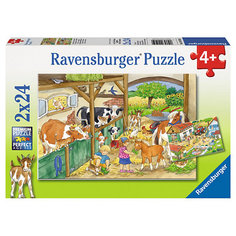 Пазл «День на ферме», 2х24 деталей, Ravensburger