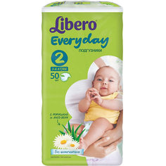 Подгузники Libero Everyday, Mini 3-6 кг (2), 50 шт., Econom