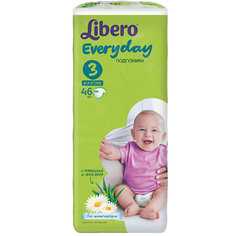 Подгузники Libero Everyday, Midi 4-9 кг (3), 46 шт., Econom