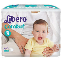 Подгузники Libero Comfort, Midi 4-9 кг (3), 44 шт.