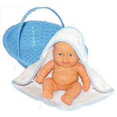 Пупс в корзинке-переноске, Карапуз, в ассортименте