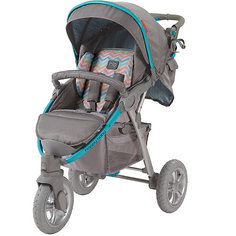 Прогулочная коляска Happy Baby Neon Sport, серый/голубой