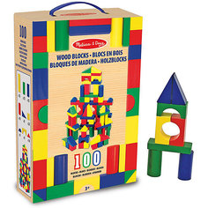 Деревянный конструктор, 100 дет., Melissa &amp; Doug