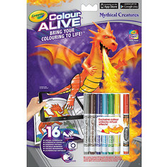 Интерактивная раскраска Colour Alive "Драконы", Crayola
