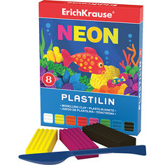 Пластилин Neon (8 цветов, 144г + стек), Artberry Erich Krause