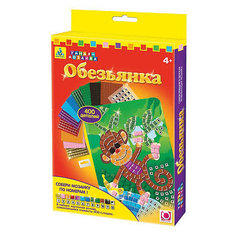 Самоклеющаяся мозаика "Обезьянка", Оригами Origami