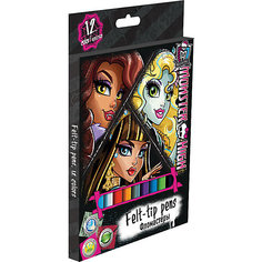 Фломастеры "Monster High" 12 шт Академия групп