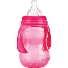 Бутылочка с широким горлом, Nuby, 300 мл., розовый
