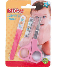 Маникюрный набор для малыша, Nuby, розовый