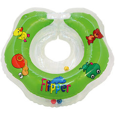 Круг на шею Flipper FL001 для купания малышей 0+, Roxy-Kids, зеленый