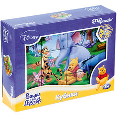 Кубики "Винни Пух", 12 шт, Step Puzzle Степ Пазл