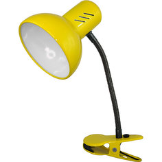 Настольный светильник Прищепка 40Вт ЛН, Ultra Light, желтый