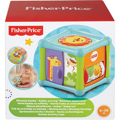 Кубик "Веселые животные", Fisher-Price Mattel