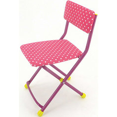 Складной стул СТУ3 "Горошек", Ника, розовый Nika