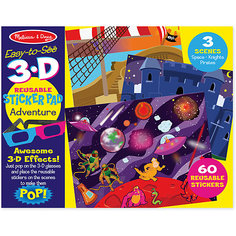 Набор стикеров с 3D-очками "Приключения" Melissa & Doug