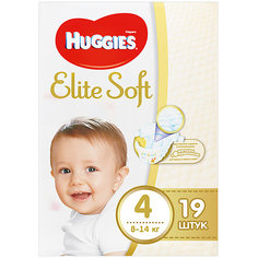 Подгузники Huggies Elite Soft 4, 8-14 кг, 19 шт.