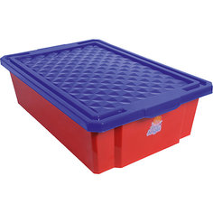 Ящик для хранения игрушек средний 30л, Little Angel, красный лего