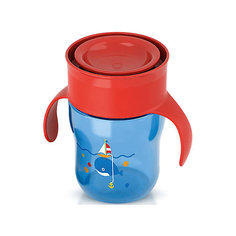 Чашка-поильник с ручками, с 12 мес., 260 мл., Philips Avent, синий/красный
