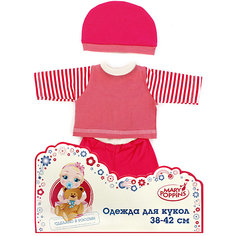 Одежда для куклы 42 см, кофточка, брючки и шапочка, Mary Poppins, в ассортименте