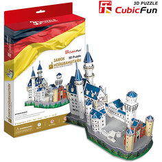Пазл 3D "Замок Нойшванштайн (Германия)", CubicFun