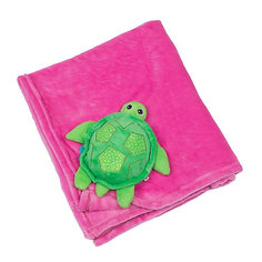 Одеяло с игрушкой Черепашка, Zoocchini, розовый