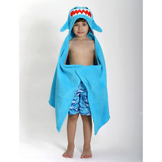 Полотенце с капюшоном Sherman the Shark (от 2 лет), Zoocchini