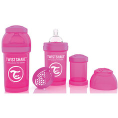 Антиколиковая бутылочка 180 мл., Twistshake, розовый