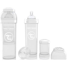 Антиколиковая бутылочка 330 мл., Twistshake, белый
