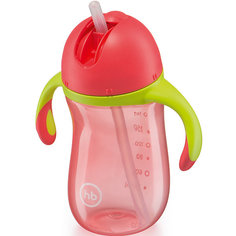 Поильник с трубочкой и ручками "STAR FEEDING CUP", Happy Baby, зеленый