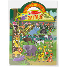 Книжка с многоразовыми наклейками "Сафари" Melissa & Doug