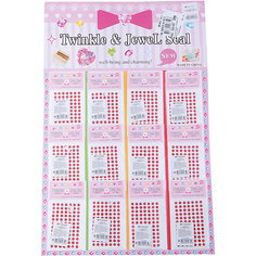 Розовые наклейки-стразы Tukzar