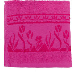 Полотенце махровое Tulips 50*100, Португалия, ярко-розовый