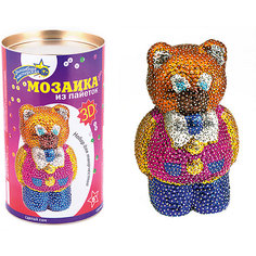 Мозаика из пайеток 3D Мишка Волшебная мастерская