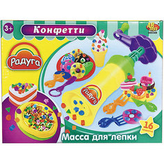 Набор Масса для лепки "Конфетти" Радуга