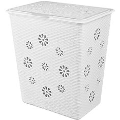 Корзина для белья "Плетёнка" 60л., Alternativa, белый