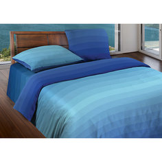 Постельное белье Евро  Flow Blue БИО Комфорт, Wenge Motion